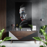 Joker Brushed Aluminium Dibond Wall Art.